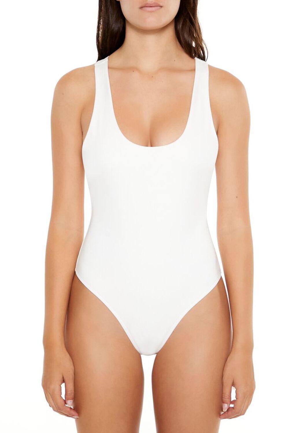 Contour Sculpt Racerback Tank Bodysuit | Forever 21 Product Image