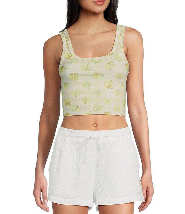 Billabong Check The Palms Printed Crop Tank Top Product Image