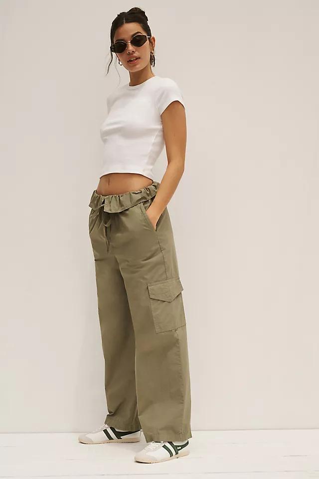 Stateside Fine Poplin Wide-Leg Cargo Pants Product Image