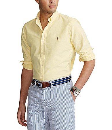 Polo Ralph Lauren Classic Fit Long Sleeve Cotton Oxford Button Down Shirt Product Image