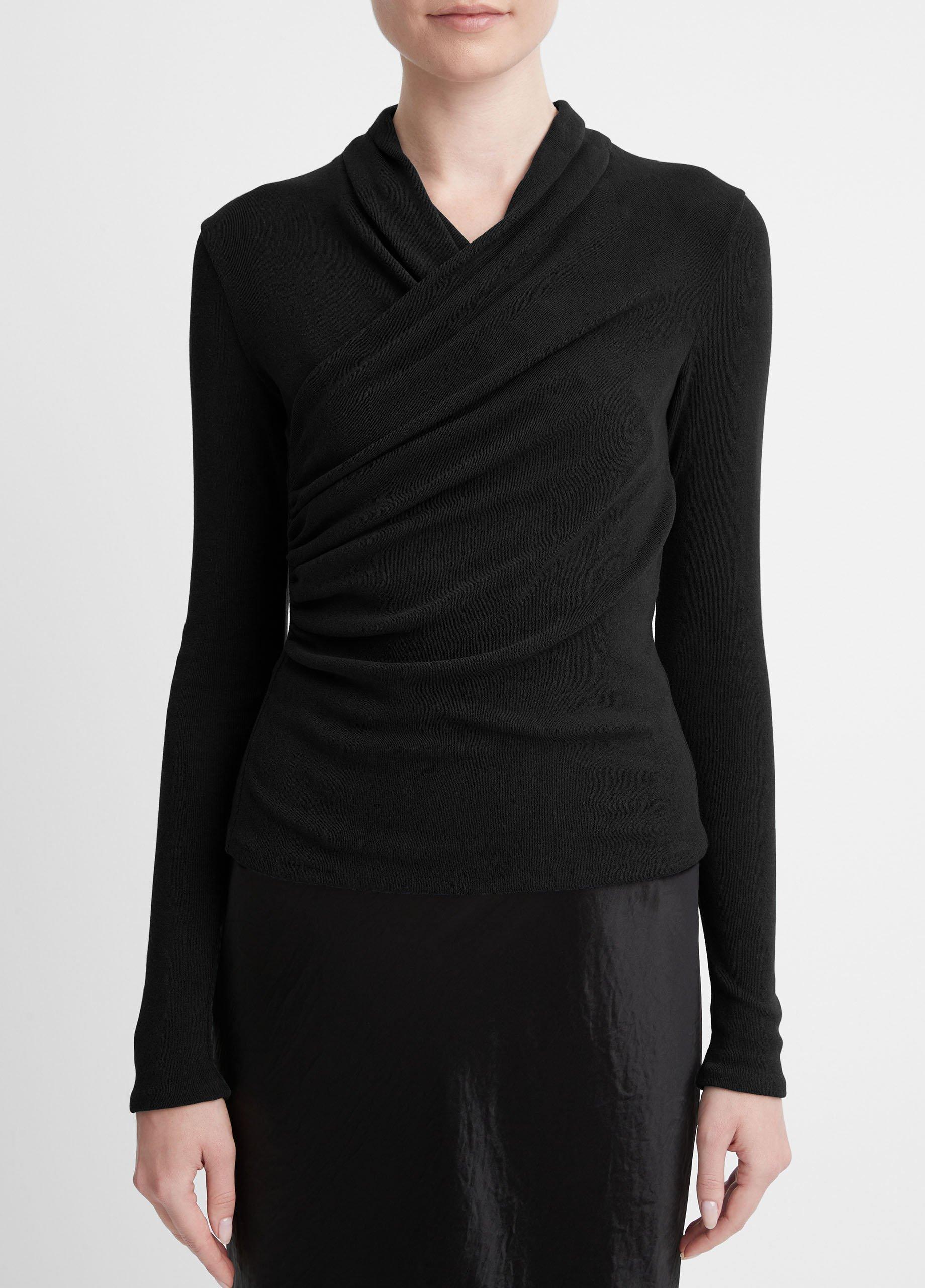 Fixed Wrap Long-Sleeve Top Product Image