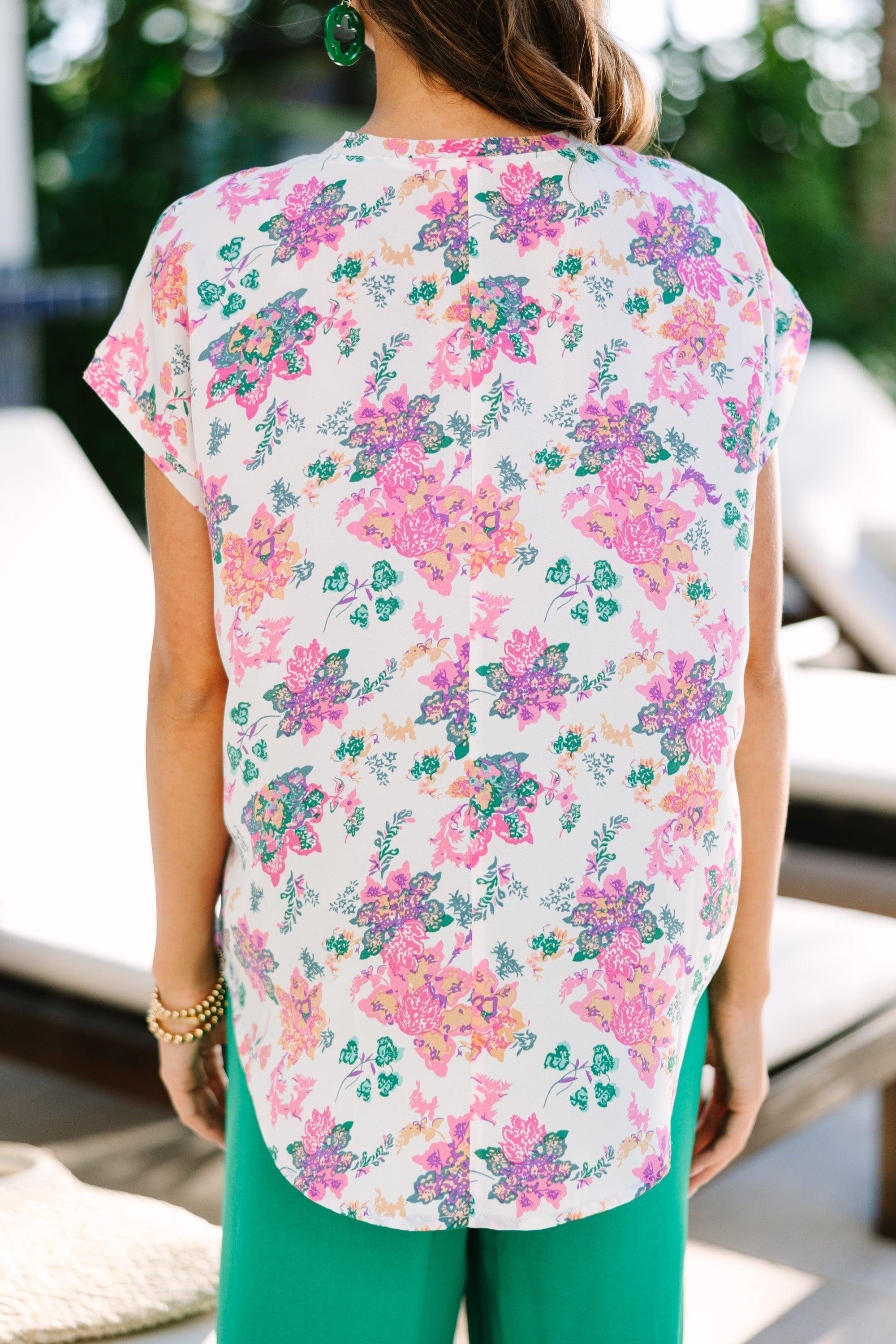 Find Yourself Pink Floral Top Female Product Image