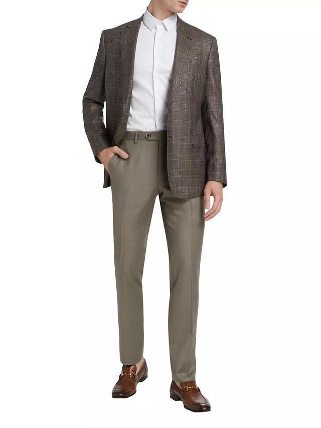 Wool Crease-Front Trousers Product Image