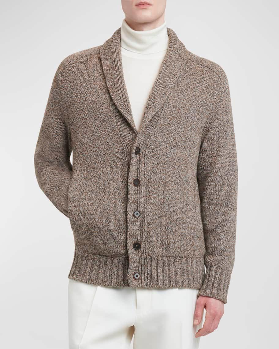 Men's Mouline Oasi Cashmere Cardigan Sweater Product Image