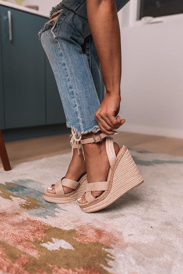 The Syra Espadrille Wedge In Birch product image