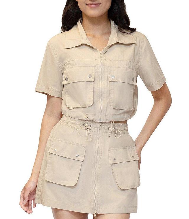 Stevie by Steve Madden Poplin Cargo Jacket Top Product Image