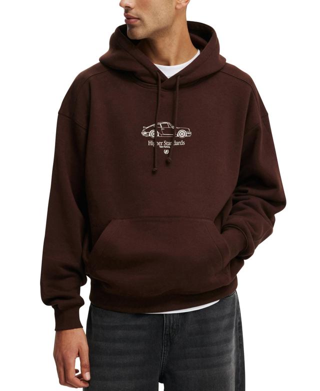 Cotton On Mens Box Fit Graphic Hoodie - Black Product Image