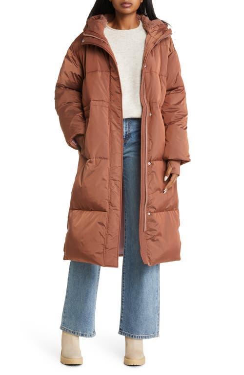 UGG(r) Keeley Faux Shearling Trim Longline Puffer Coat Product Image