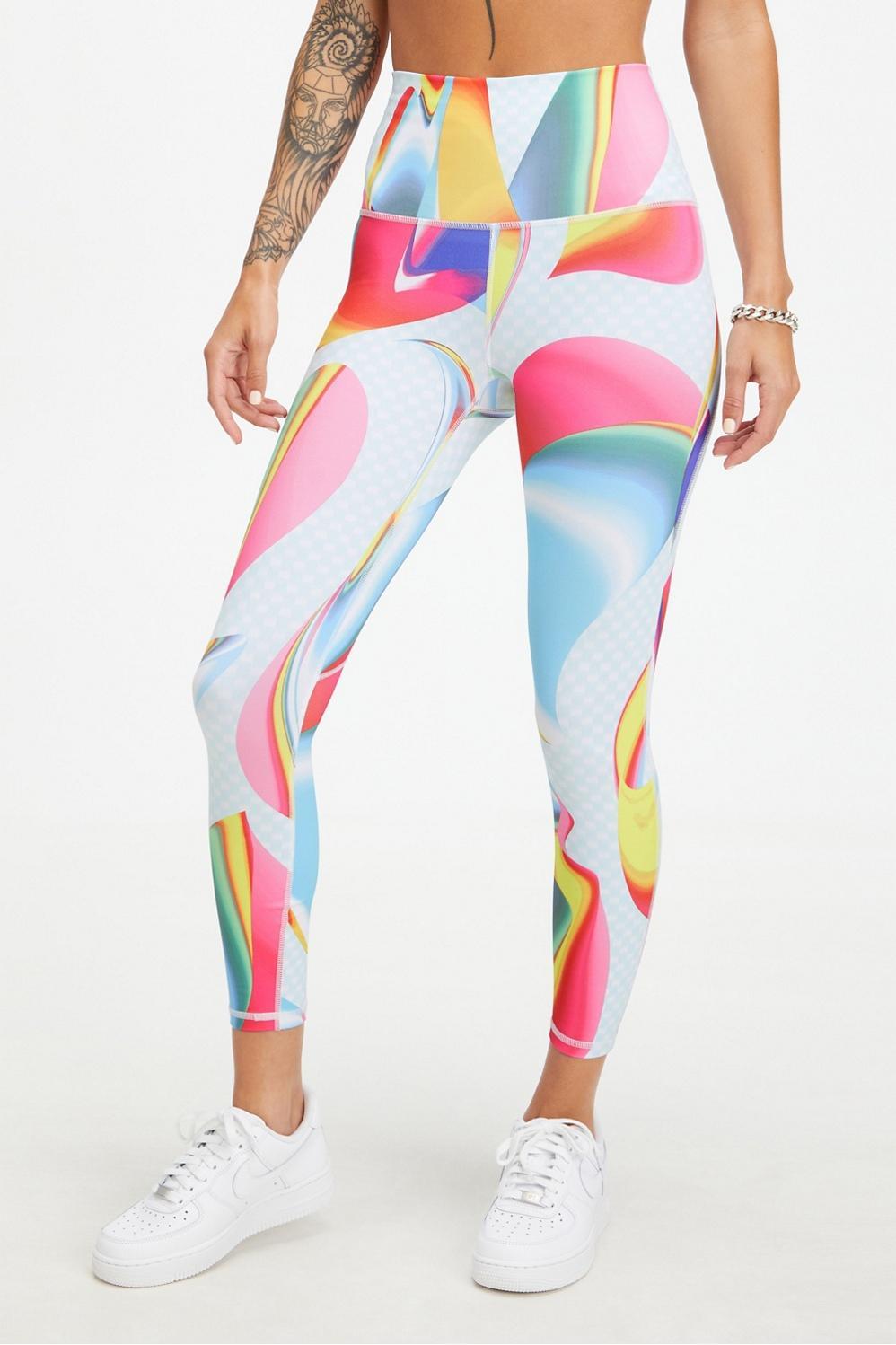 Fabletics Pride Define Ultra High-Waisted 7/8 Legging Womens Carnaval plus Size 2X Product Image