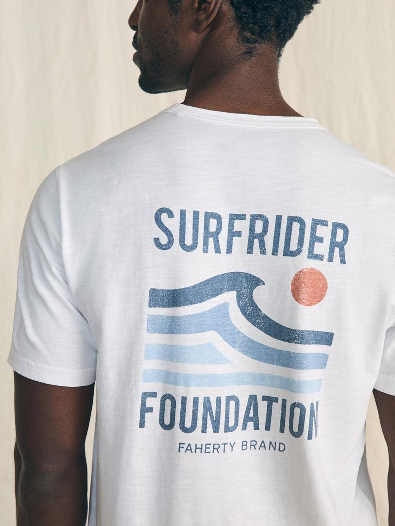 Short-Sleeve Surfrider Sunwashed Pocket Tee - White Product Image