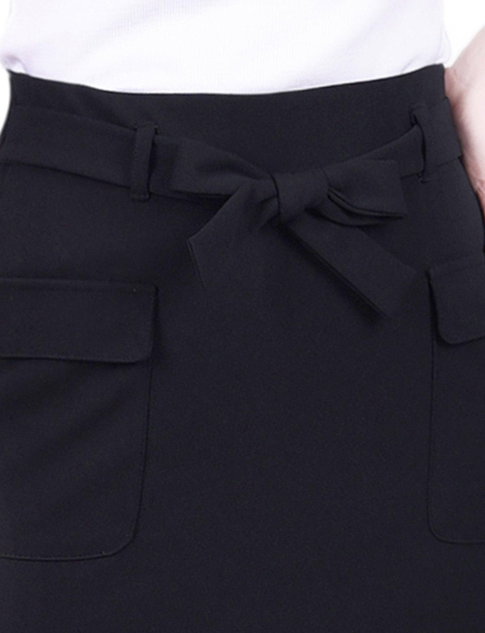 NY Collection Slim Belted Scuba Crepe Skirt - Petite Product Image