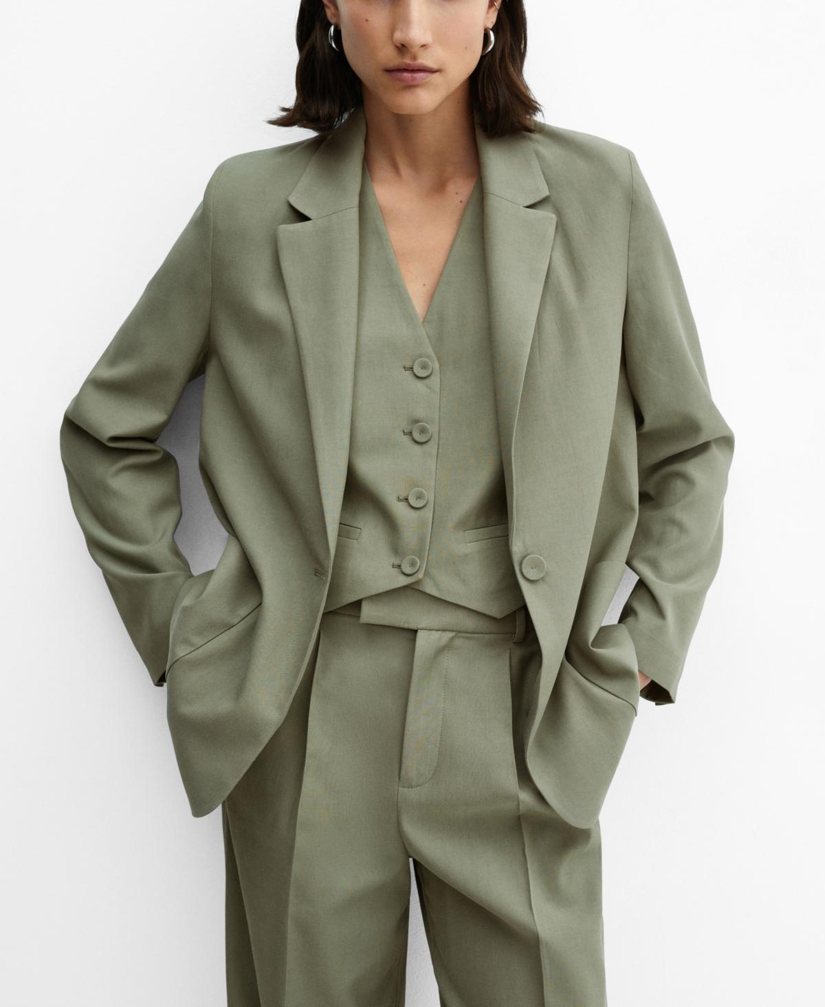 Mango Womens Pockets Suit Blazer Product Image