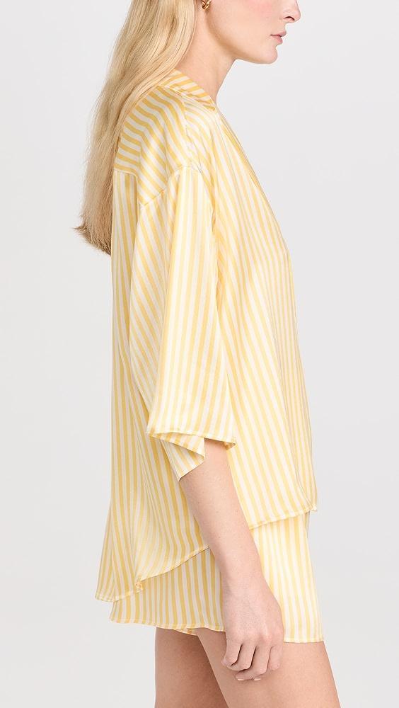 Lunya Washable Silk Relaxed Button Up Short Set | Shopbop Product Image