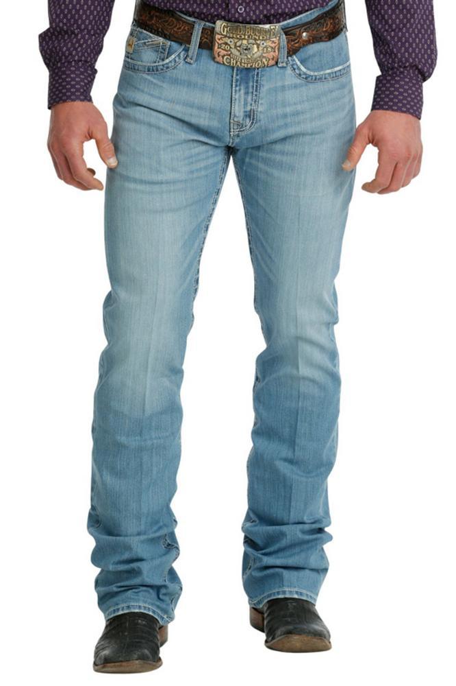 Cinch® Men's Ian Light Stonewash Slim Boot Cut Jeans Product Image