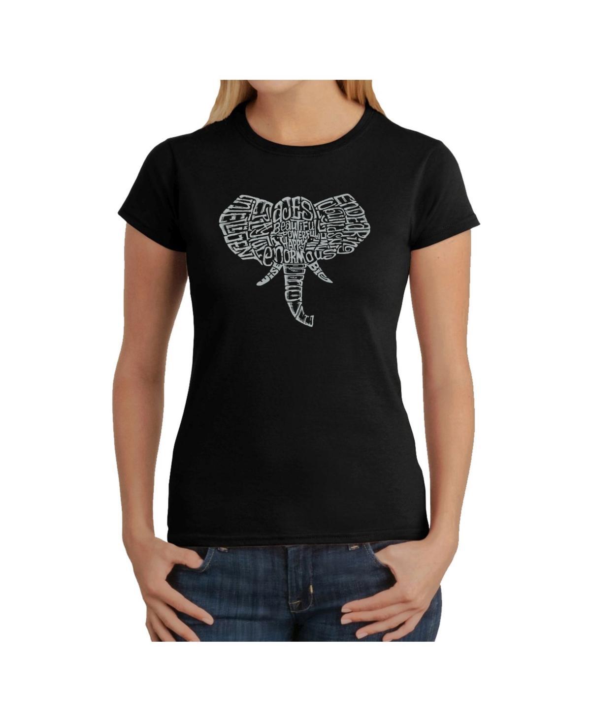 Womens Word Art T-Shirt - Elephant Tusks Product Image