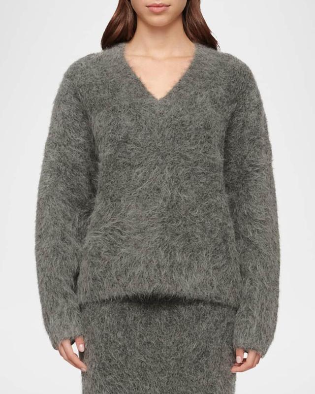 Sasha Fluffy Knit Sweater Product Image