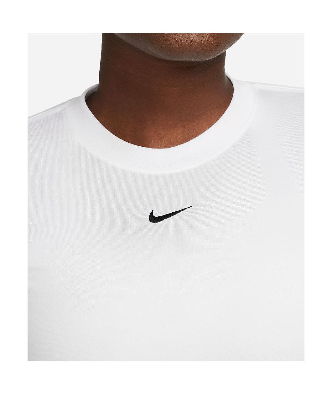 Nike Sportswear White Slim Crop T-Shirt Product Image