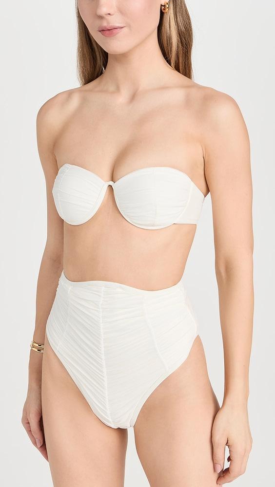 Andrea Iyamah Capa Mesh Bikini Bottoms | Shopbop Product Image