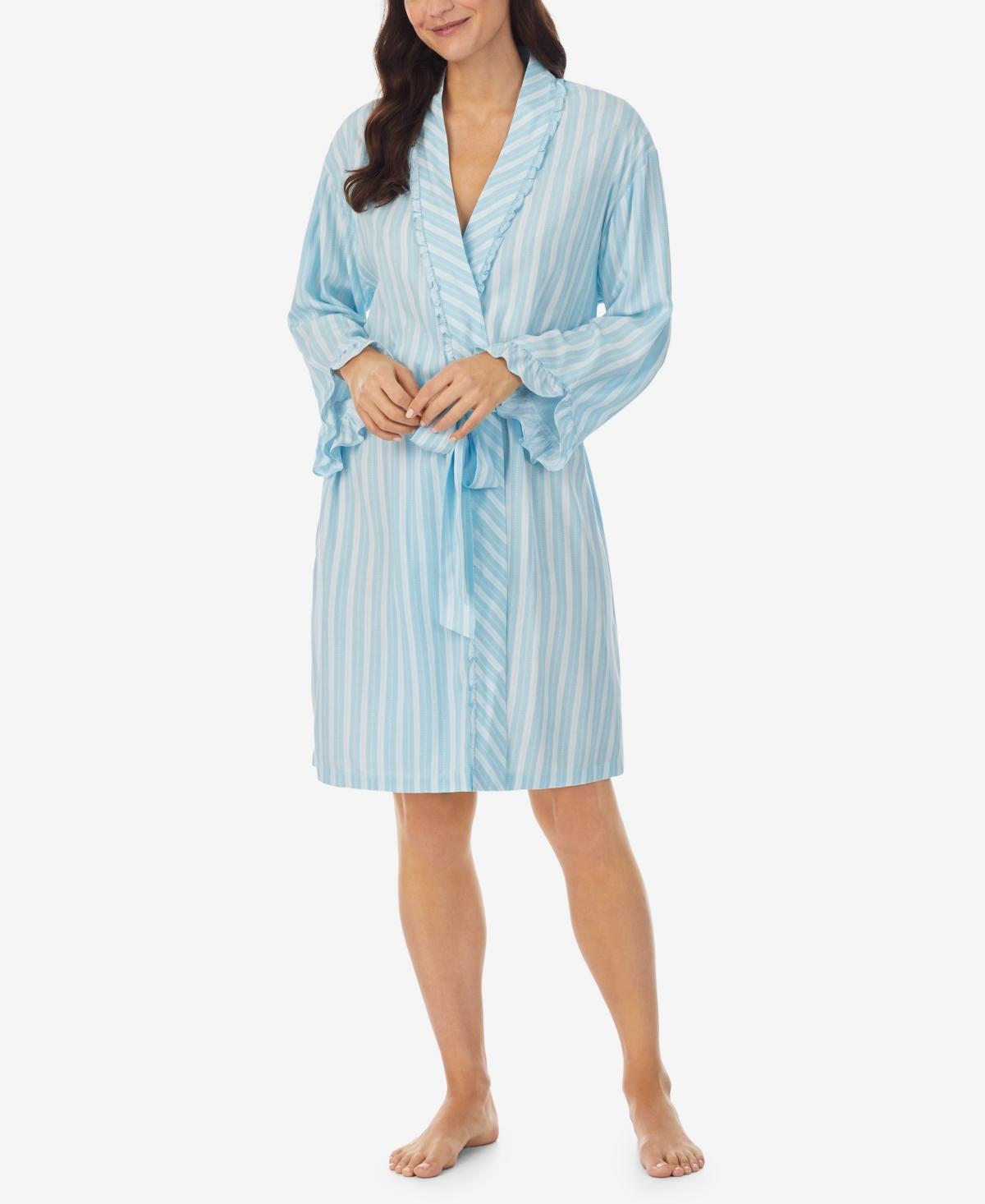 Eileen West Womens Short Wrap Ruffle Robe Product Image