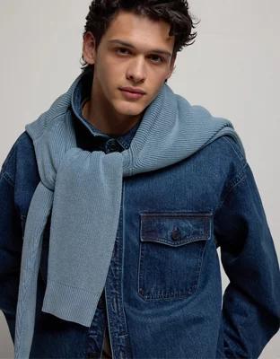 AE Denim Overshirt Jacket Product Image