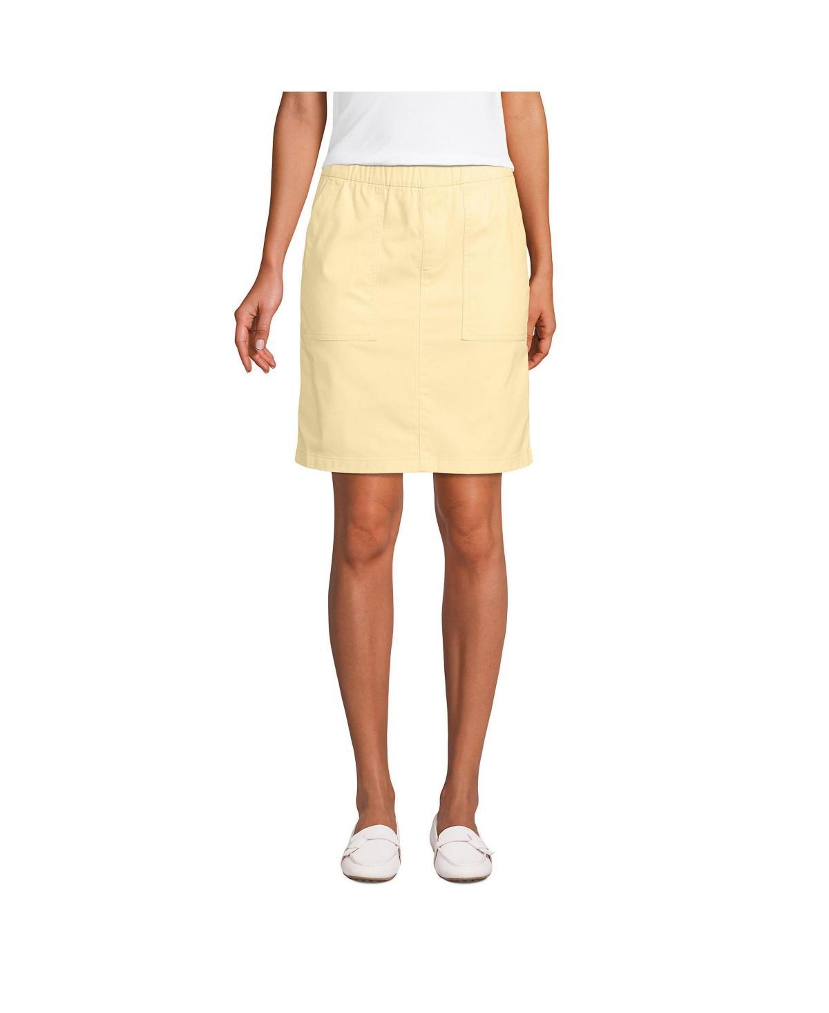 Petite Lands End Pull On Chino Skort, Womens Product Image