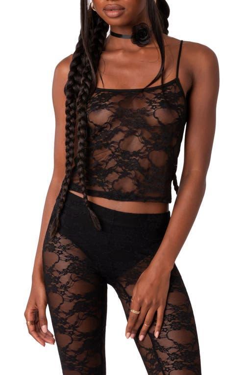 EDIKTED Gianna Sheer Lace Camisole Product Image