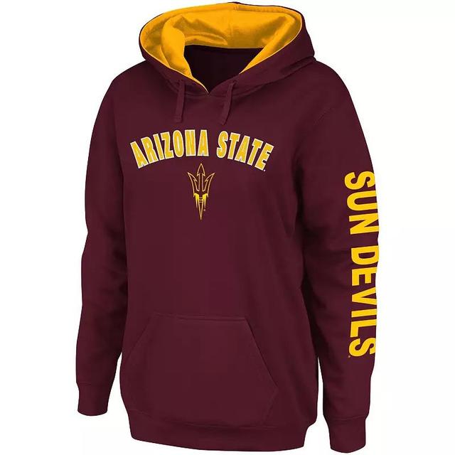 Womens Maroon Arizona State Sun Devils Loud and Proud Pullover Hoodie Product Image