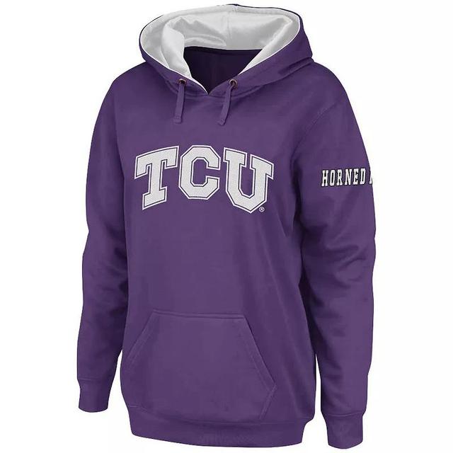 Womens Stadium Athletic TCU Horned Frogs Big Logo Pullover Hoodie Product Image