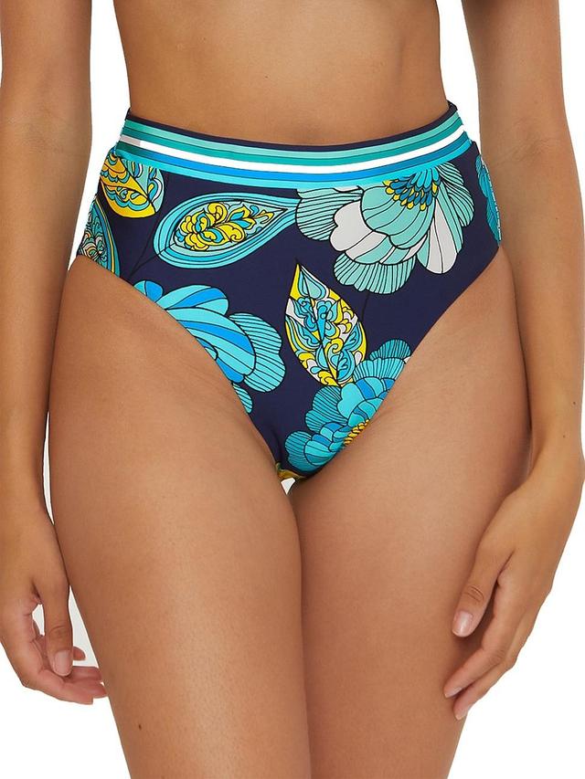 Womens Pirouette Floral High-Waisted Bikini Bottom Product Image