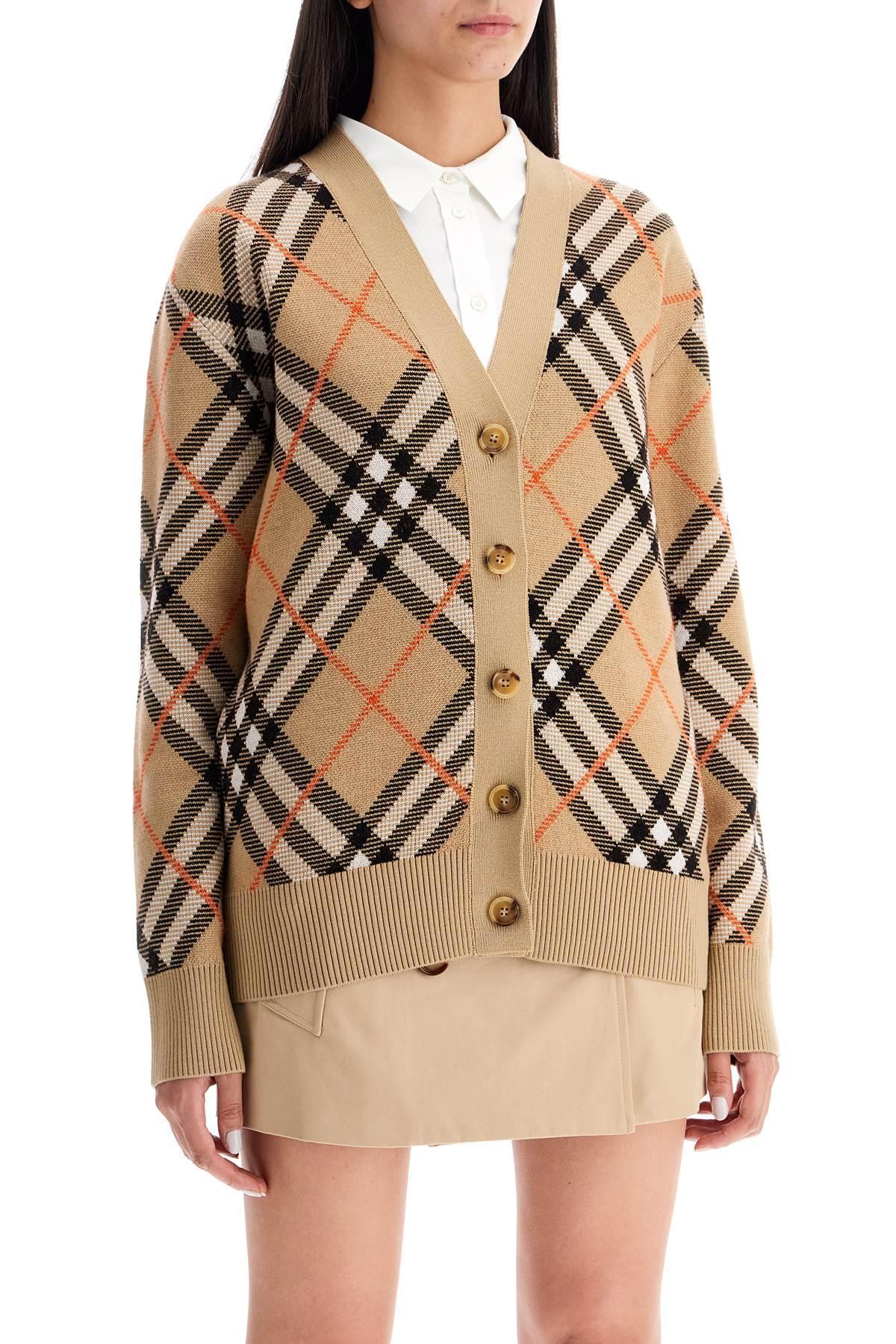 BURBERRY Oversized Checkered In Neutral Product Image