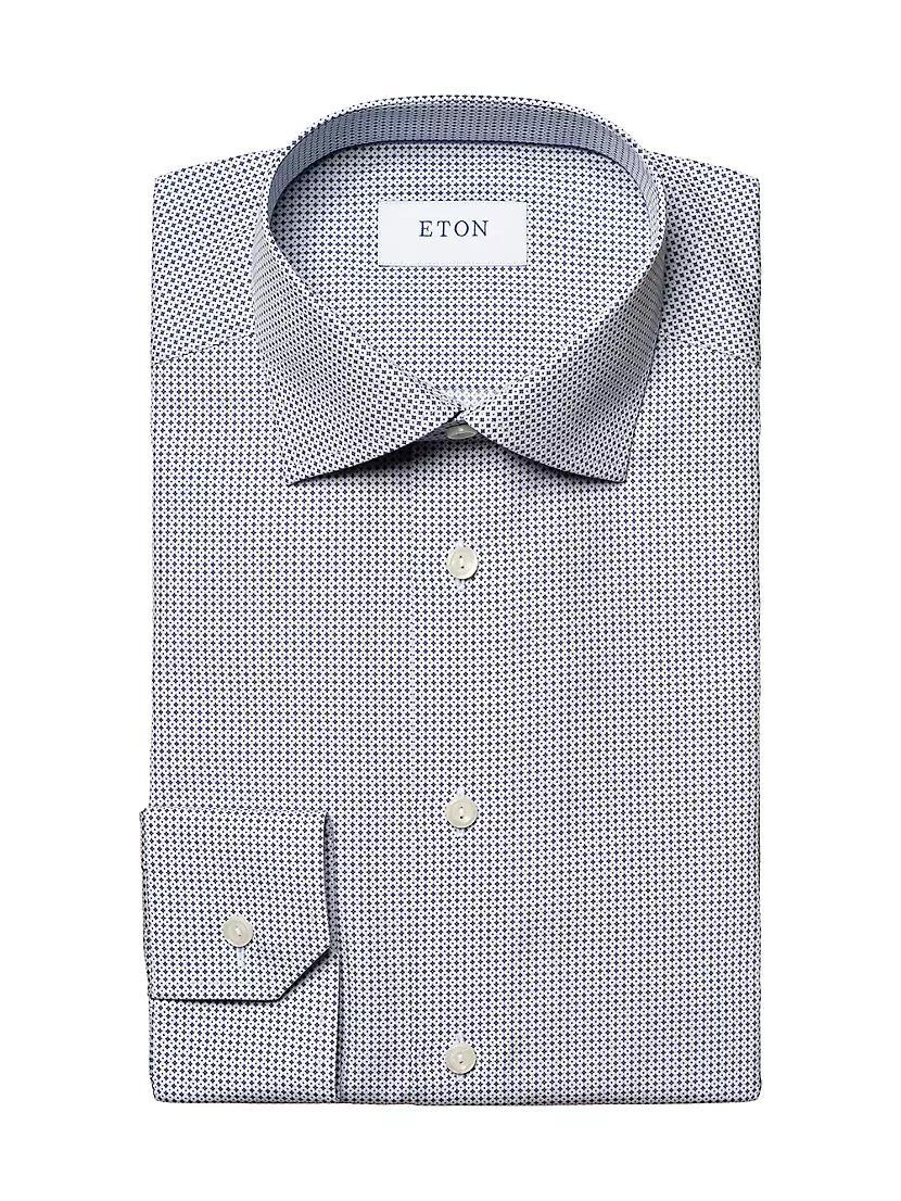 Contemporary-Fit Geometric Shirt Product Image