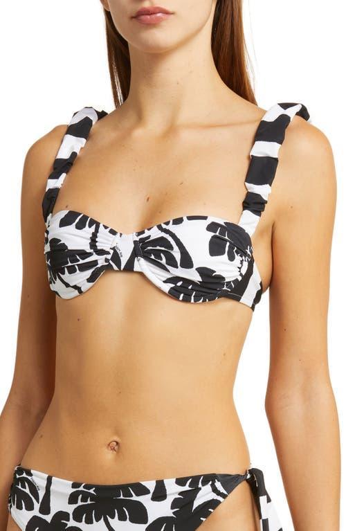 Womens Coconut Ruffled Underwire Bikini Top Product Image