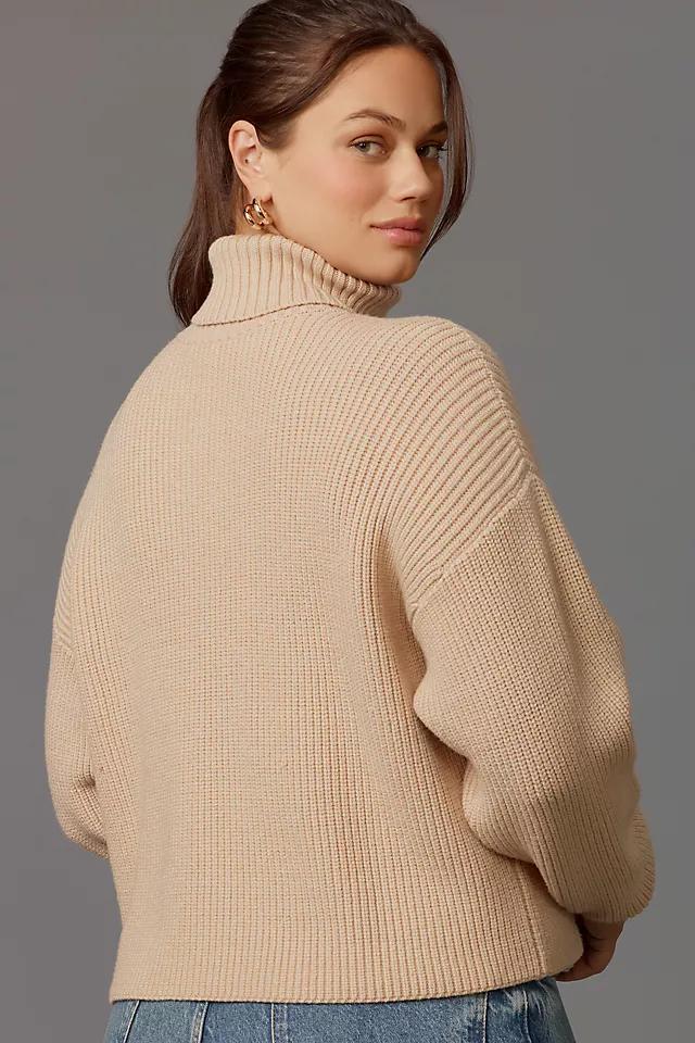 Good American Cozy Ribbed Turtleneck Sweater Product Image