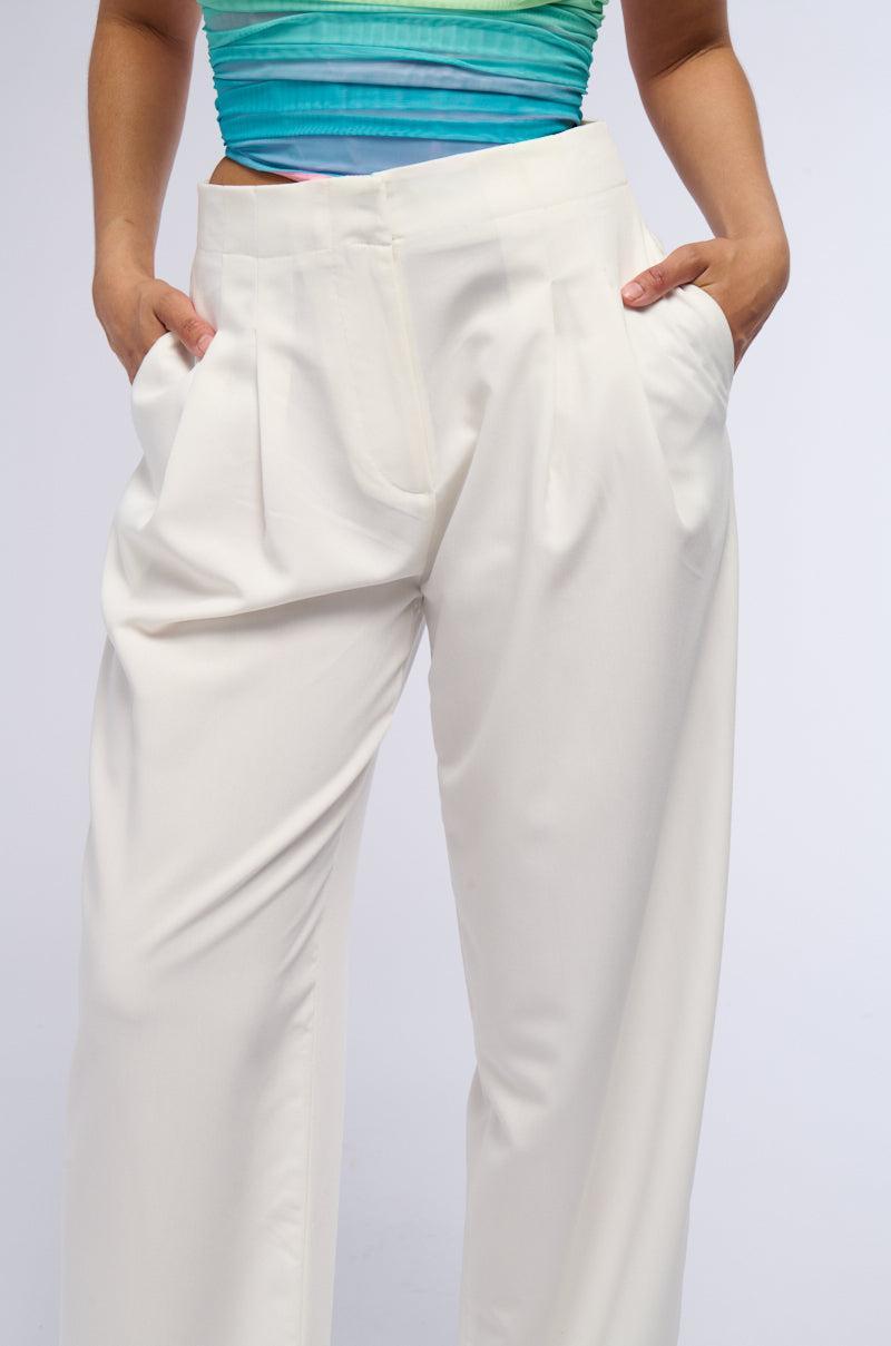 GIVE THEM CLASS PLEATED STRAIGHT LEG TROUSER Product Image