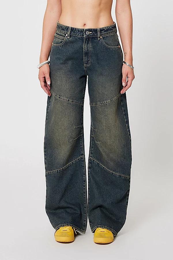 ABRAND Women's 95 Paneled Low Rise Baggy Jeans Product Image