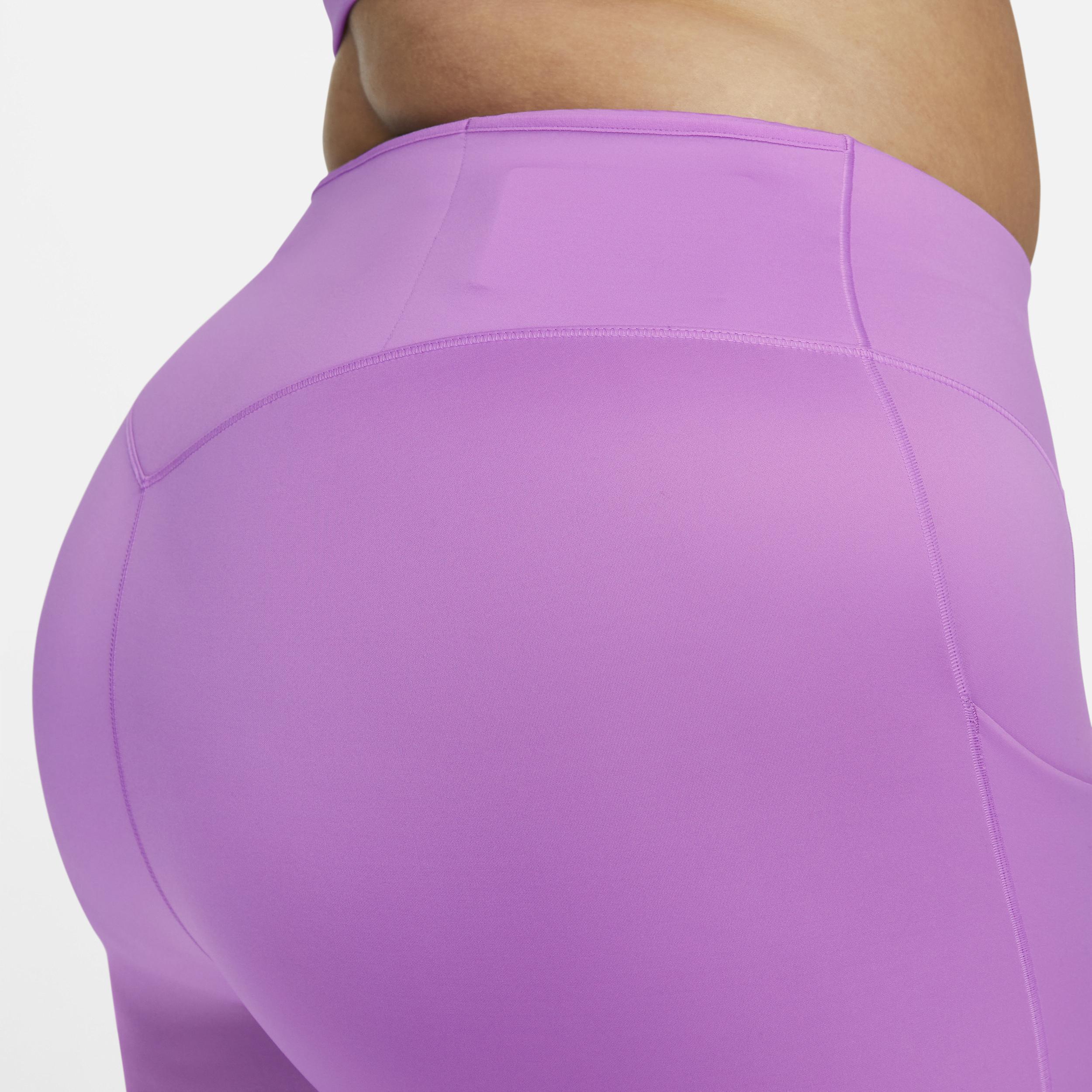 Nike Womens Go Firm-Support High-Waisted Cropped Leggings with Pockets (Plus Size) Product Image