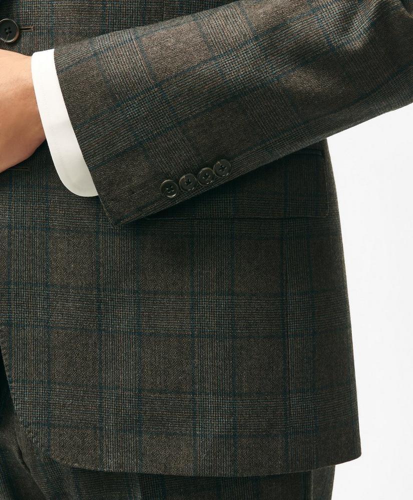 Traditional Fit Wool Cashmere Checked 1818 Suit Product Image