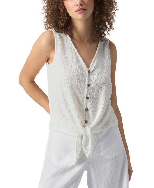 Sanctuary Link Up Tie Tee (Spicy ) Women's Clothing Product Image