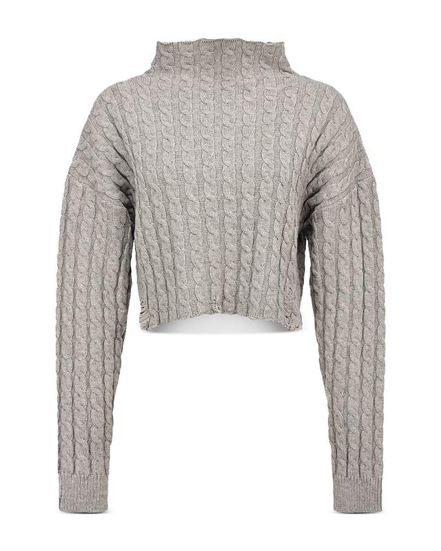 Pinko Cable Knit Cropped Sweater Product Image