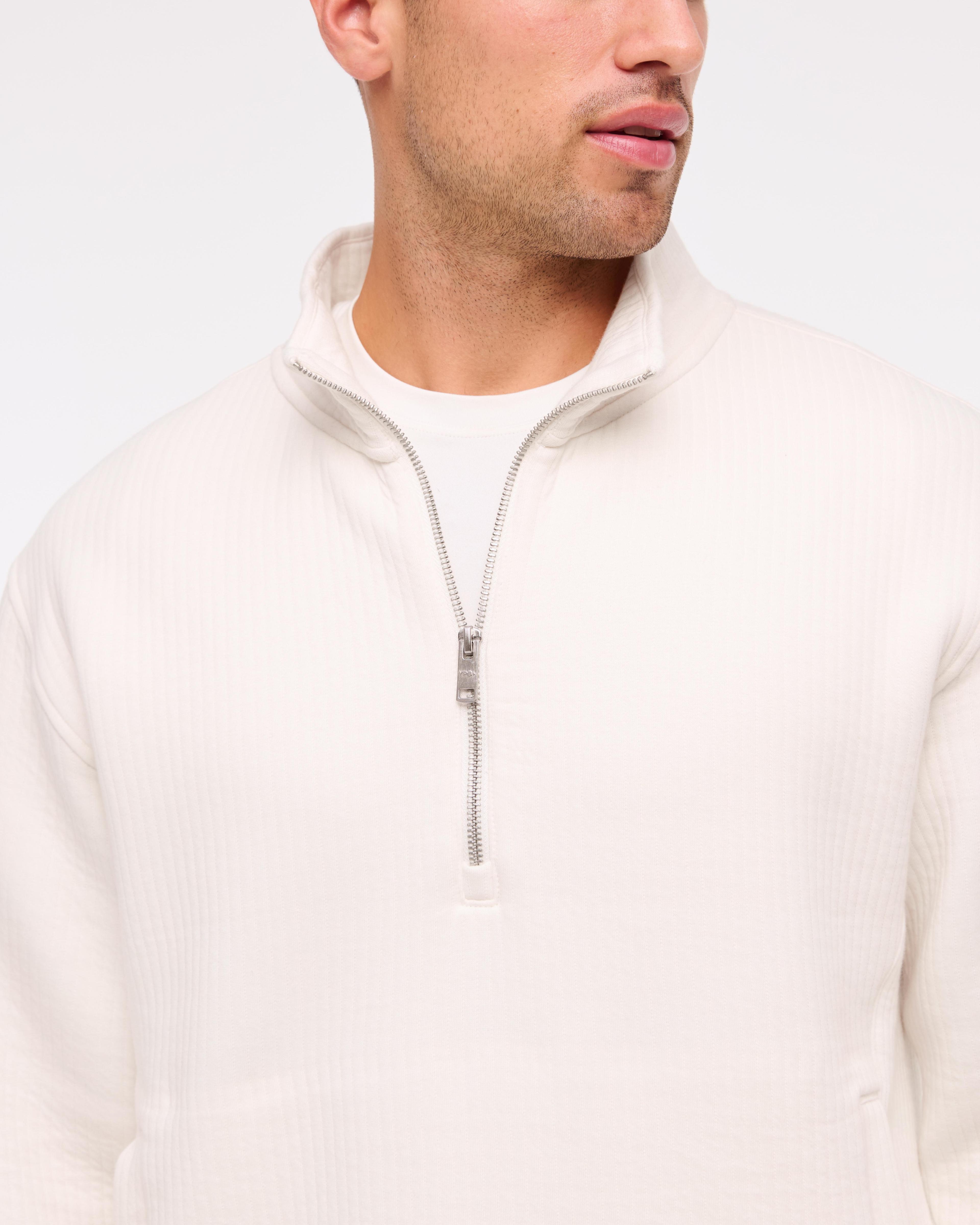 YPB Textured Ribbed Half-Zip Product Image