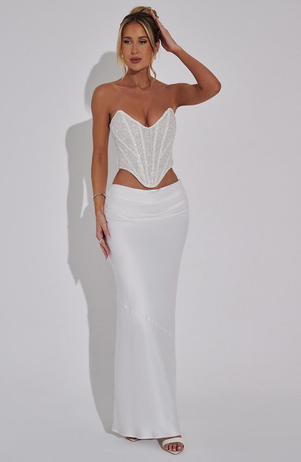 Bernadette Maxi Skirt - Ivory Product Image