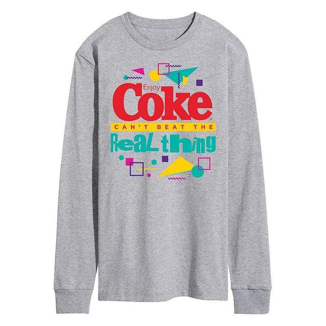 Mens CocaCola Cant Beat the Real Thing Long Sleeve Graphic Tee Product Image