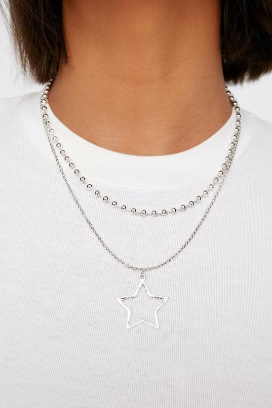 Star Layered Chain Necklace Product Image