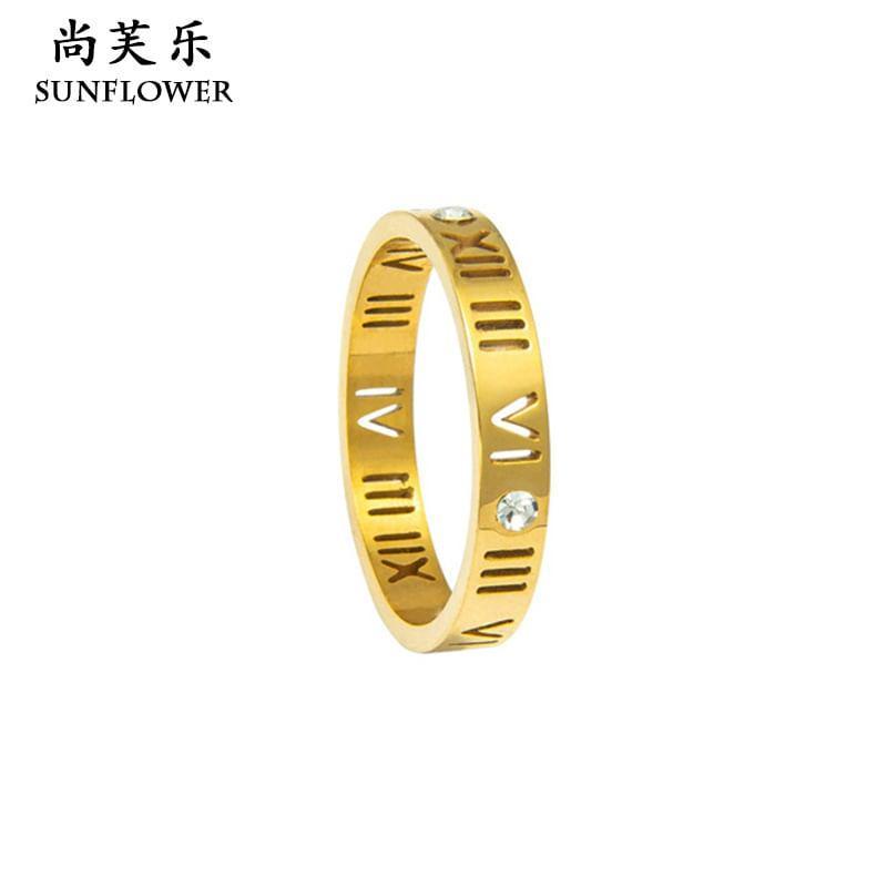 Couple Matching Roman Numeral Ring Product Image