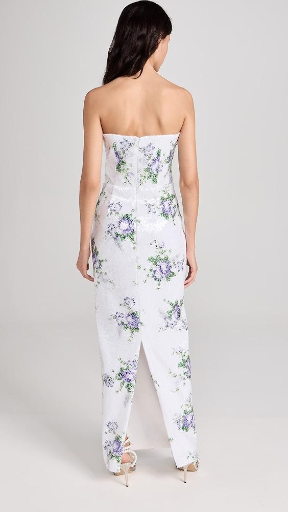 Tanner Fletcher Marilyn Floral Sequin Strapless Dress | Shopbop Product Image