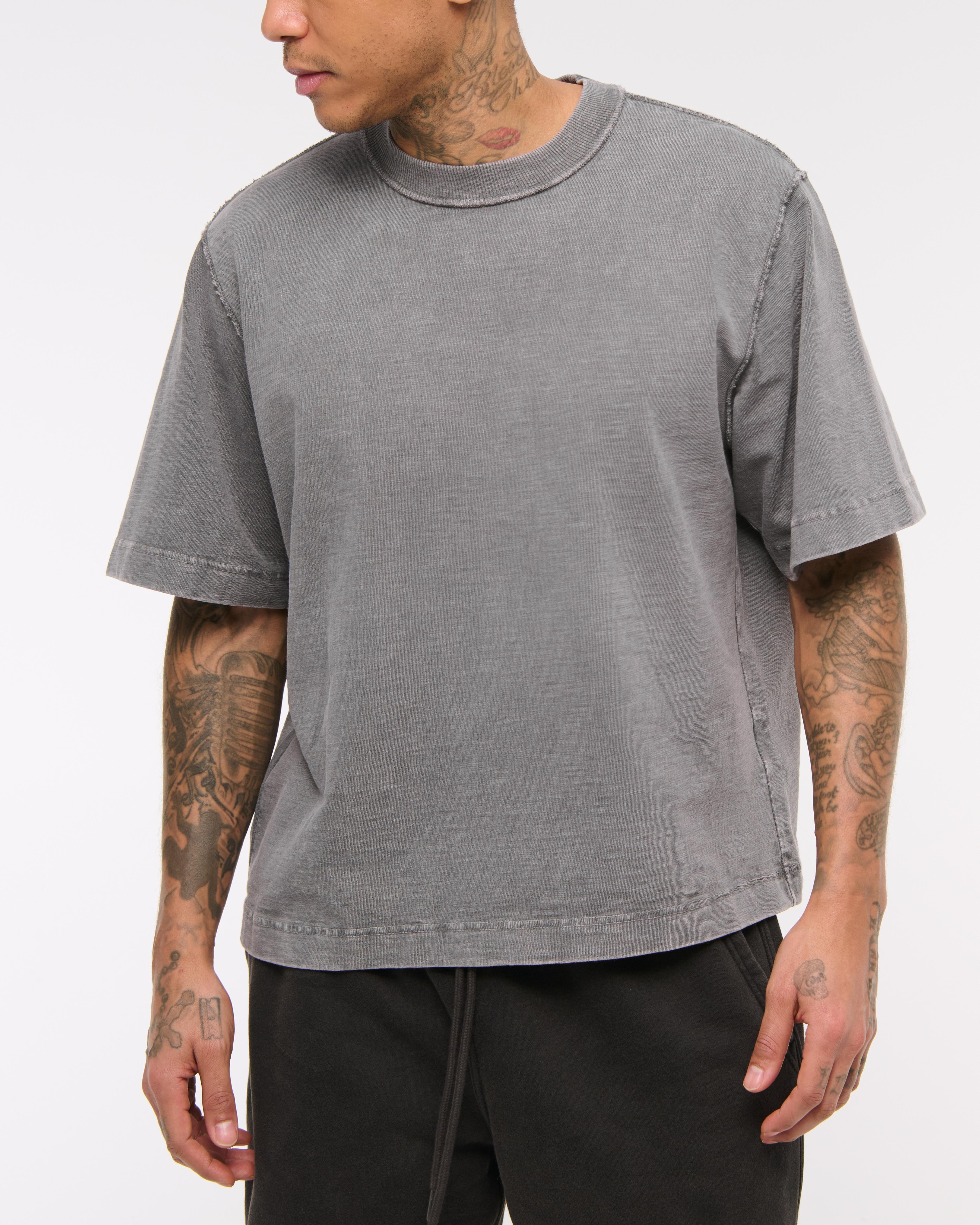 Premium Heavyweight Slub Cropped Tee Product Image