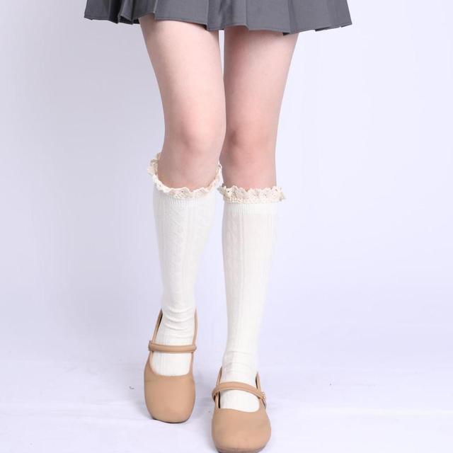 Lace Trim Socks Product Image