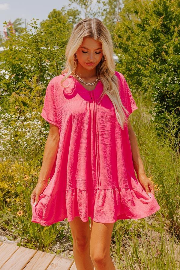 Malibu Villa Shift Dress in Pink Product Image