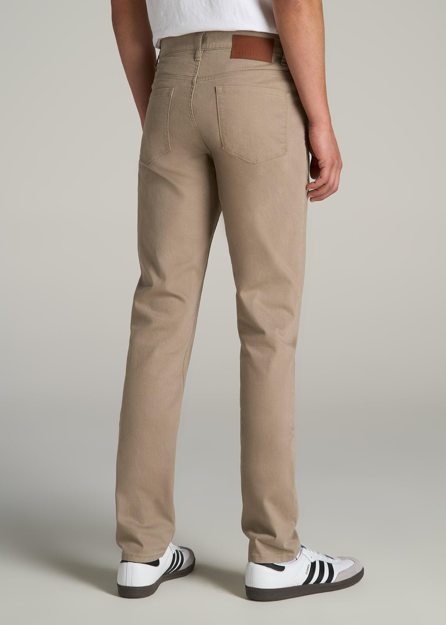 Carman Tapered Fit Colored Jeans for Tall Men in Clay Wash Product Image