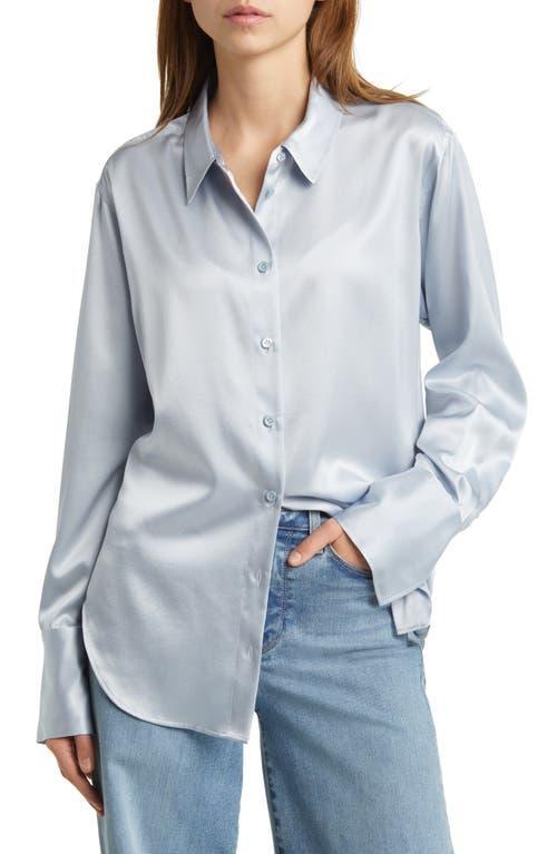 FRAME The Standard Womens Stretch Silk Button-Up Shirt Product Image